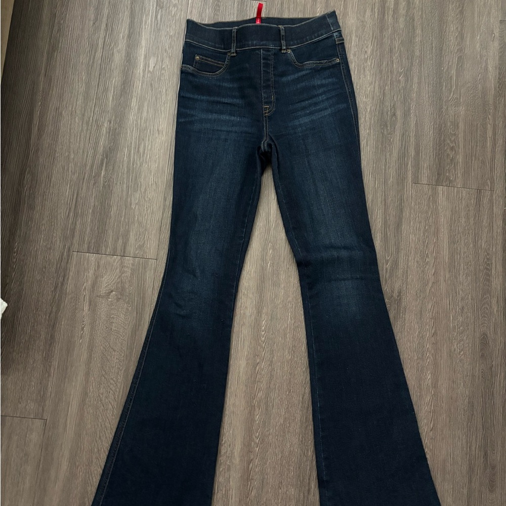 SPANX Dark Blue Flare Jeans